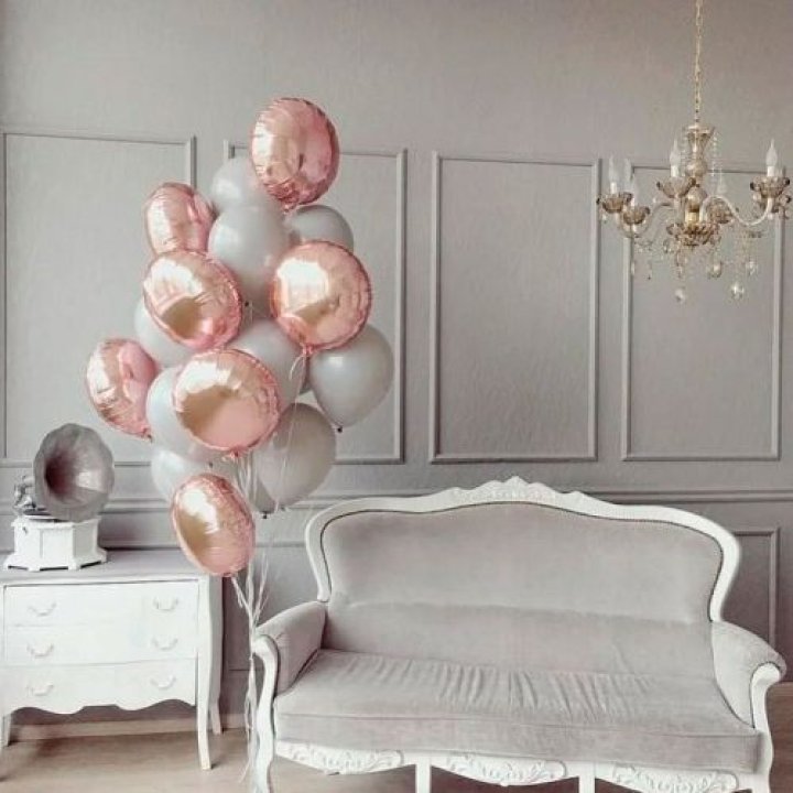 Фонтан шаров "Софт рози" в Рыбинске