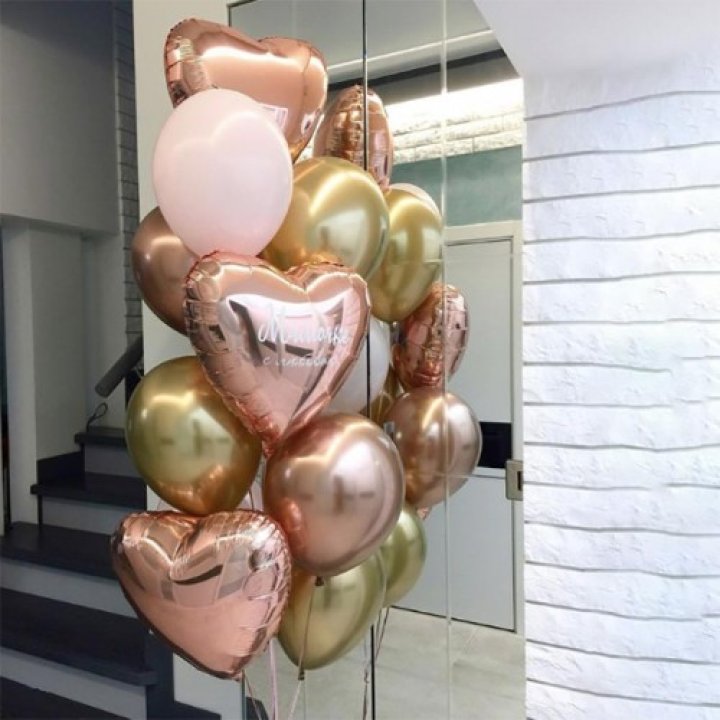 Фонтан шаров "От сердечка" в Рыбинске