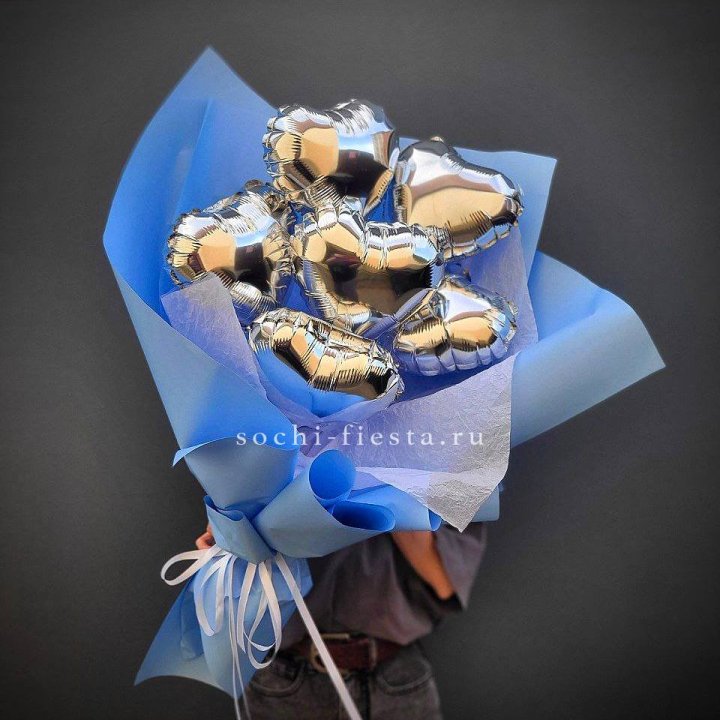 Букет из шаров сердец  №2 в Рыбинске