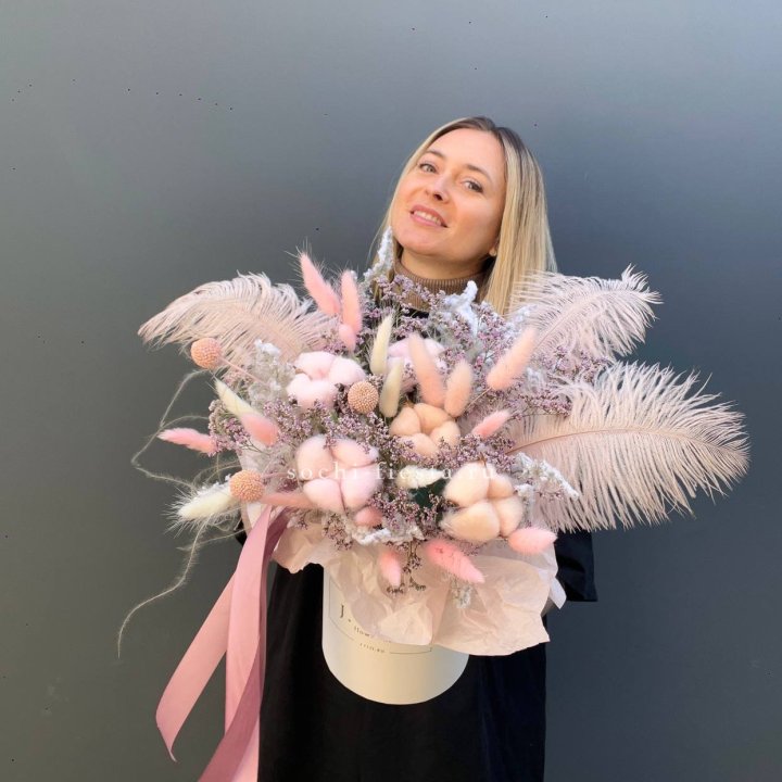 Авторский бокс с сухоцветами в Рыбинске