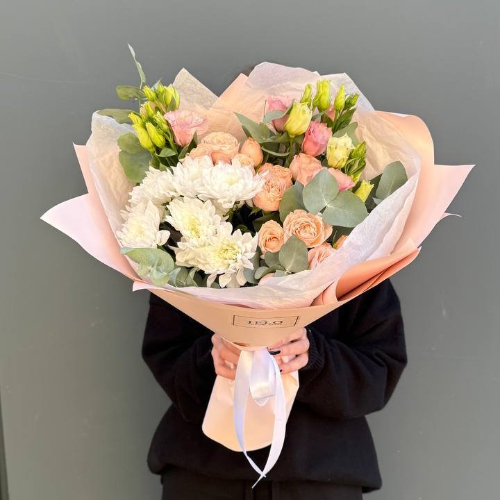 Букет "Персиковая нежность" в Рыбинске