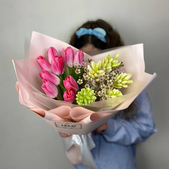  Дуо тюльпаны и гиацинты в Рыбинске