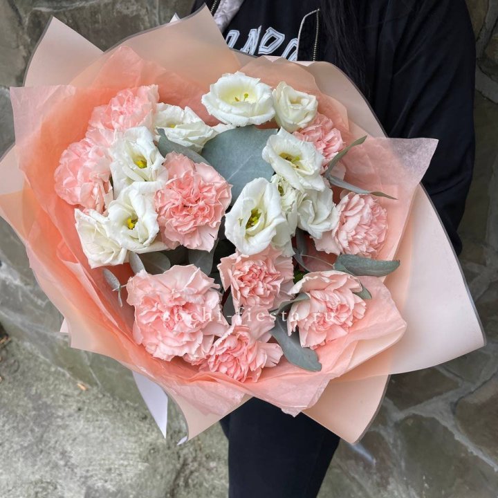  Букет диантусов "Пич" в Рыбинске