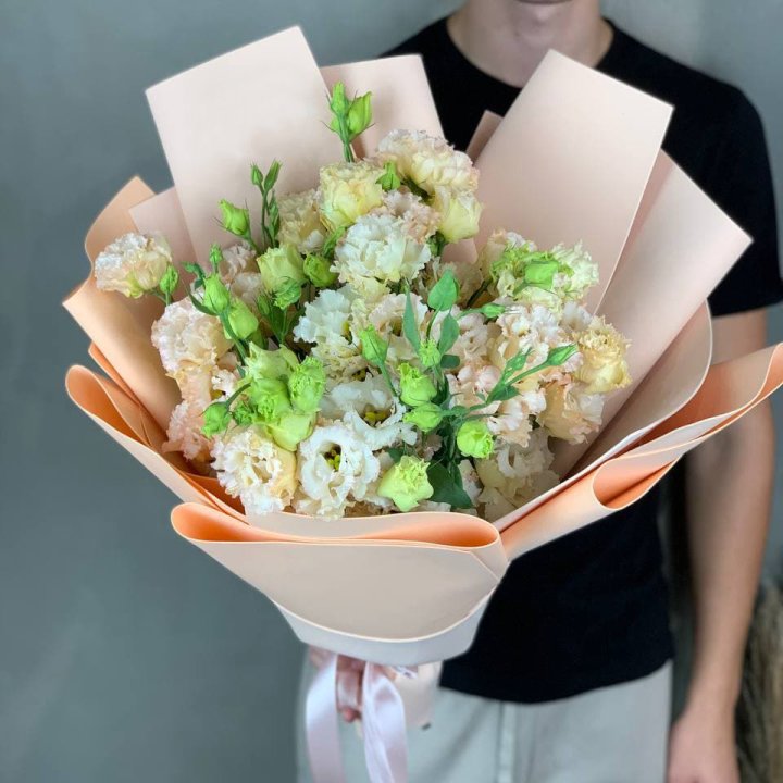 Букет эустом "Крем" в Рыбинске