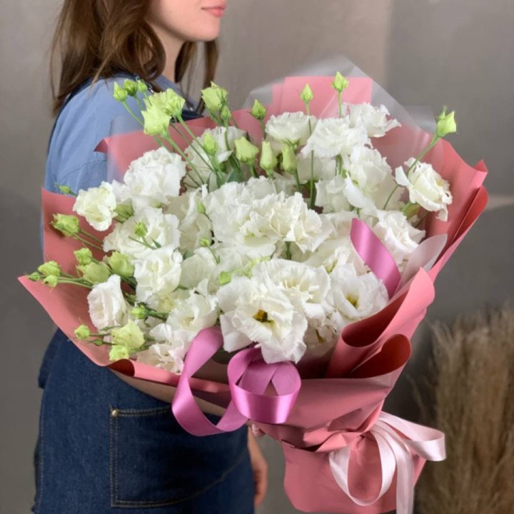 Букет эустом "Пудра" в Рыбинске