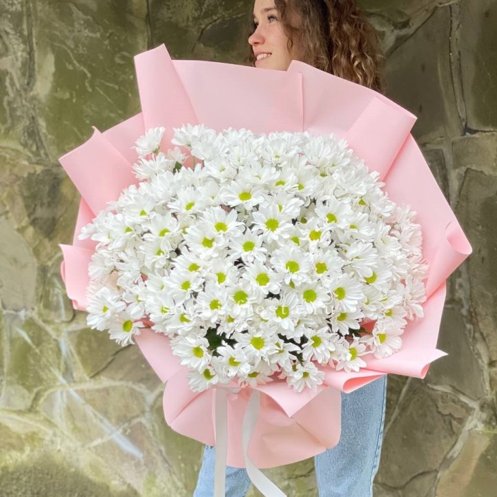  Букет хризантем "Крем" в Рыбинске