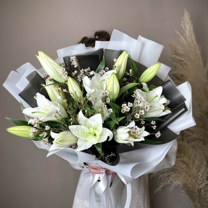 Букет лилий Снежная королева в Рыбинске