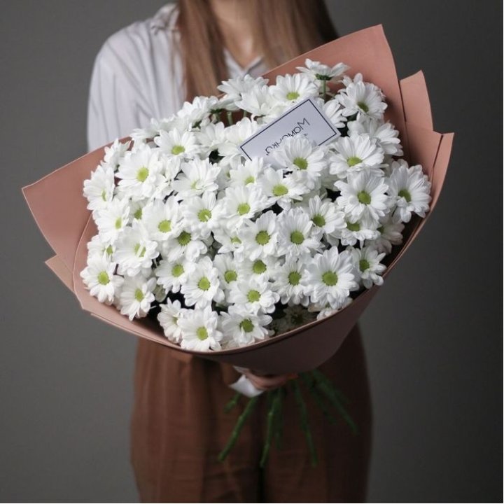 Хризантемы в крафте в Рыбинске