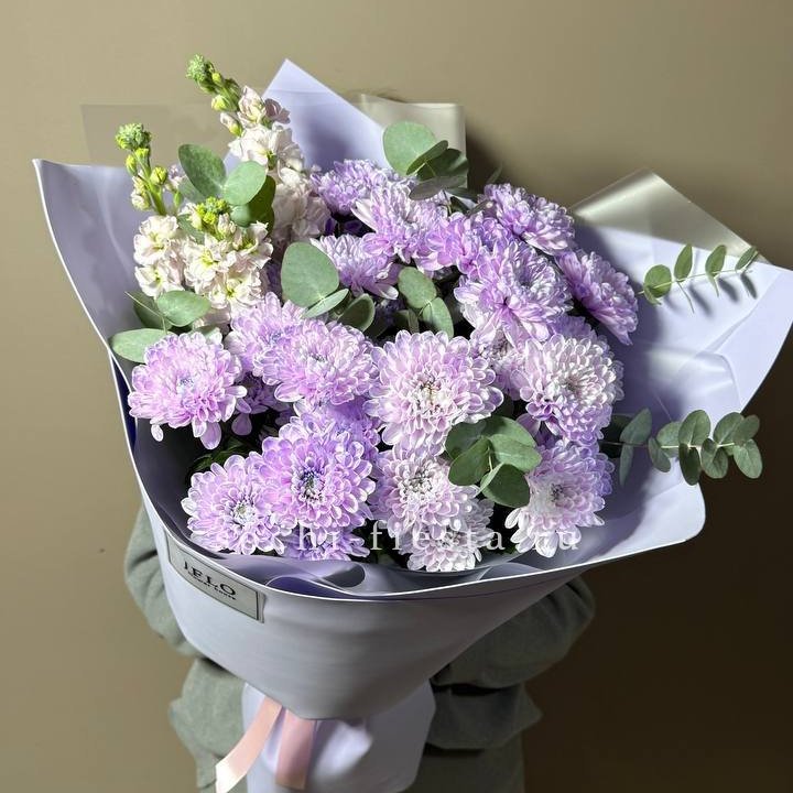 Дуо хризантема и маттиола в Рыбинске