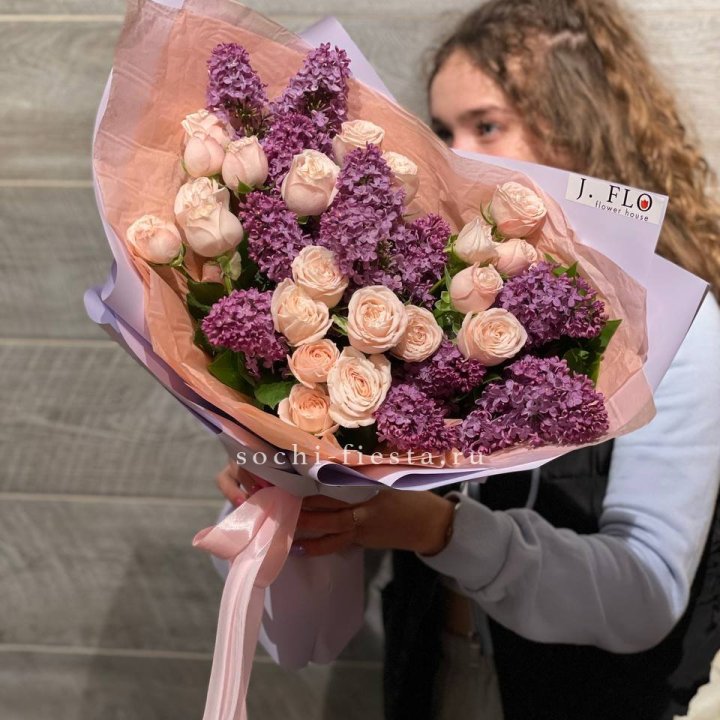 Букет "Лиловая весна" в Рыбинске