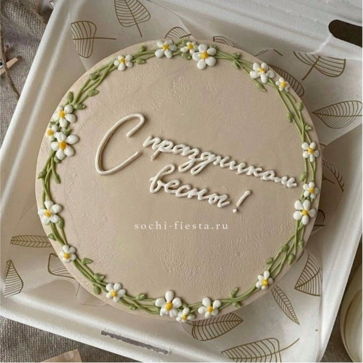 Бенто-торт "C праздником весны!"  в Рыбинске