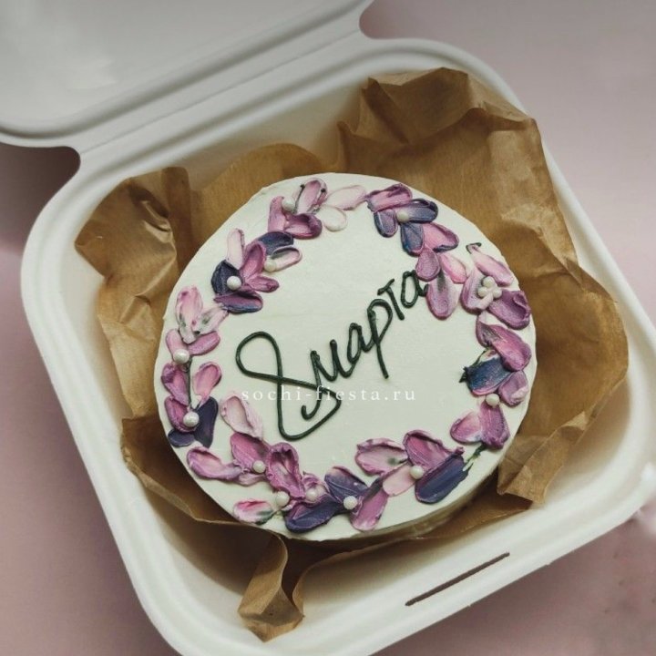 Бенто-торт "8 марта цветы"  в Рыбинске