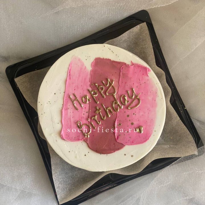 Бенто-торт "С днём рождения" пастель в Рыбинске
