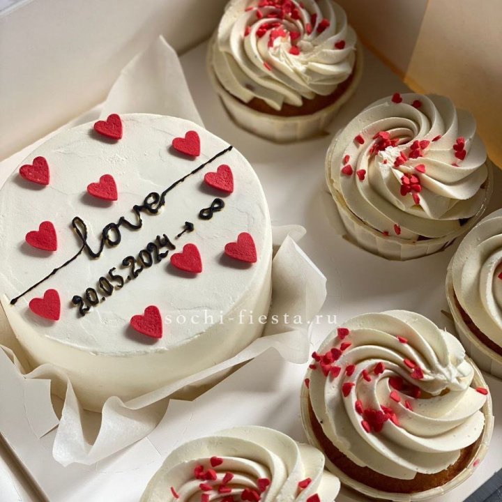 Капкейки и бенто-торт "Любимые" в Рыбинске