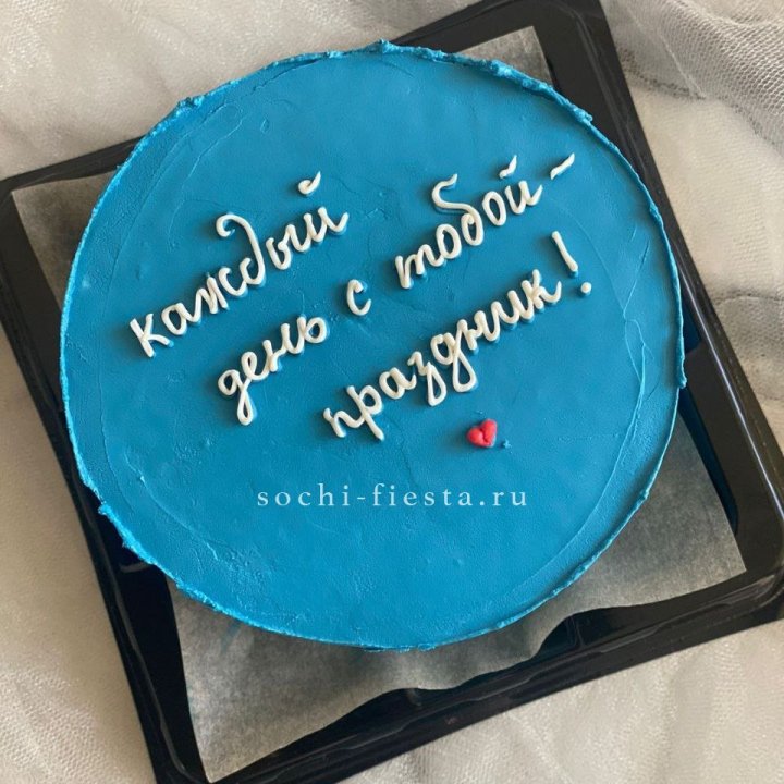 Бенто-торт "Каждый день с тобой праздник"  в Рыбинске