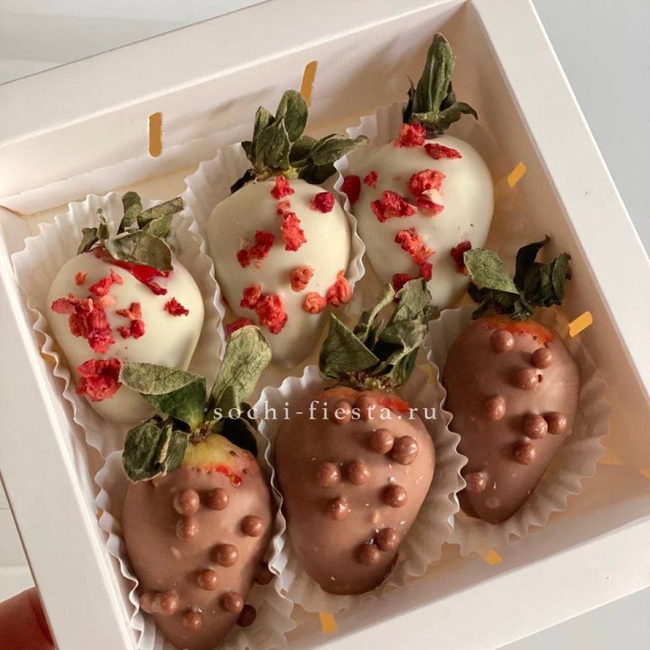Клубника в шоколаде 6 ягод в Рыбинске
