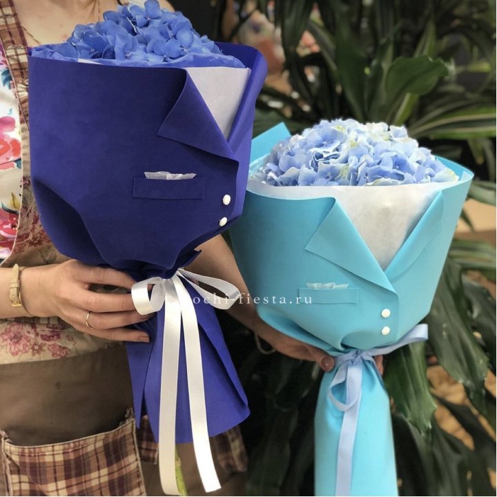 Букет с гортензией с пиджаком в Рыбинске