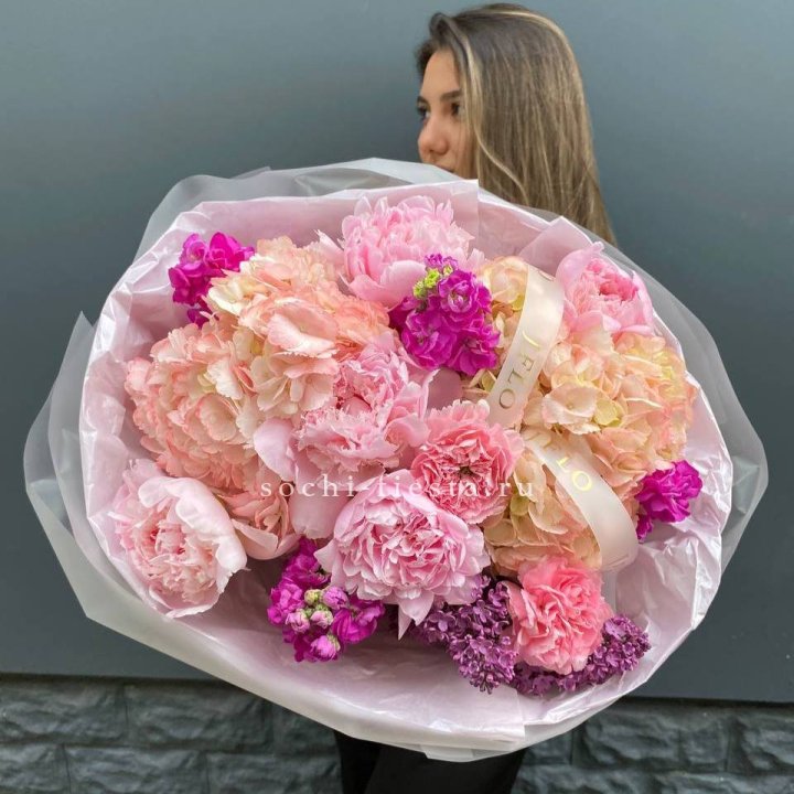  Букет "Фловер пионс" в Рыбинске