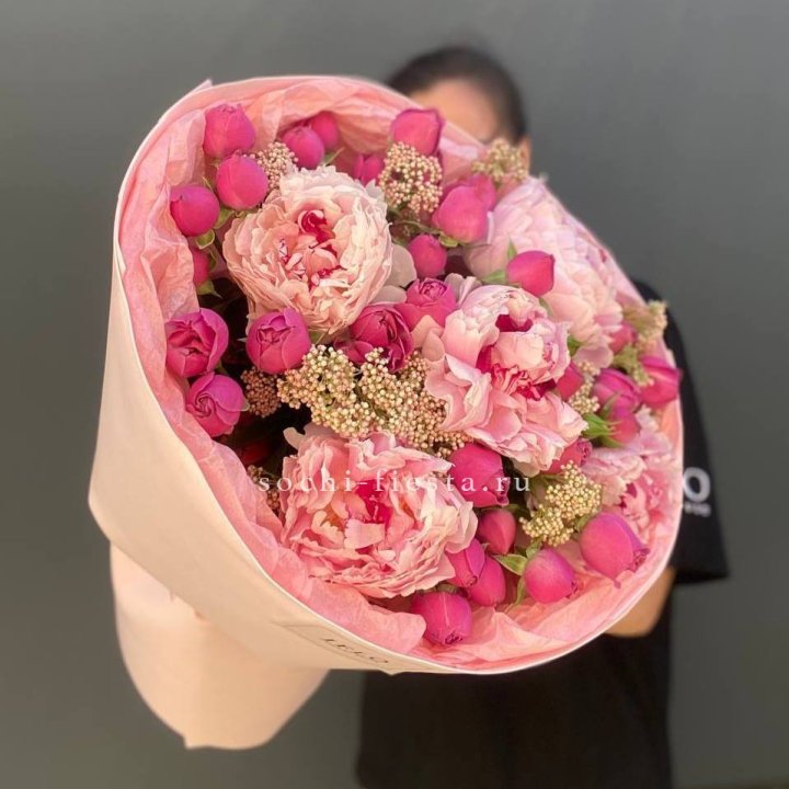  Букет с пионами "Преференс" в Рыбинске