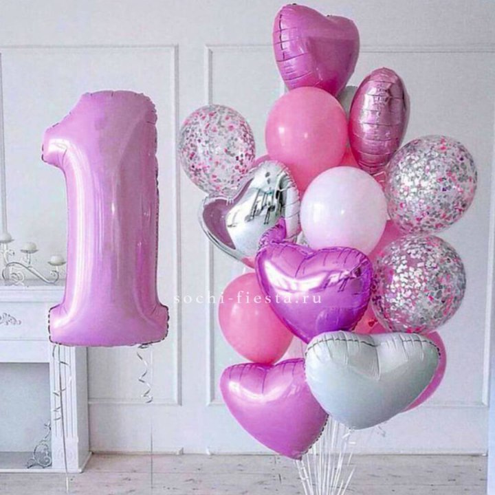 Набор шаров "С днем рождения" в Рыбинске