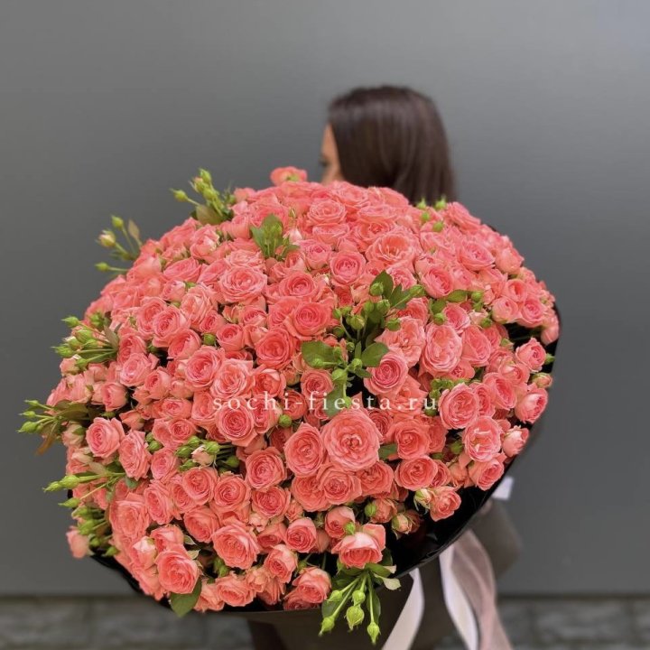 101 кустовая роза Барбадос в Рыбинске