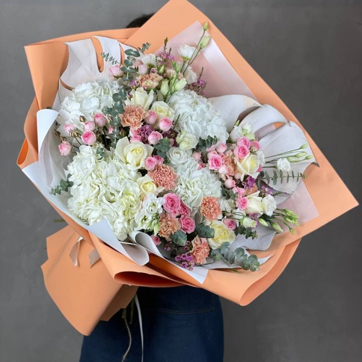 Макси-букет кремовый в Рыбинске