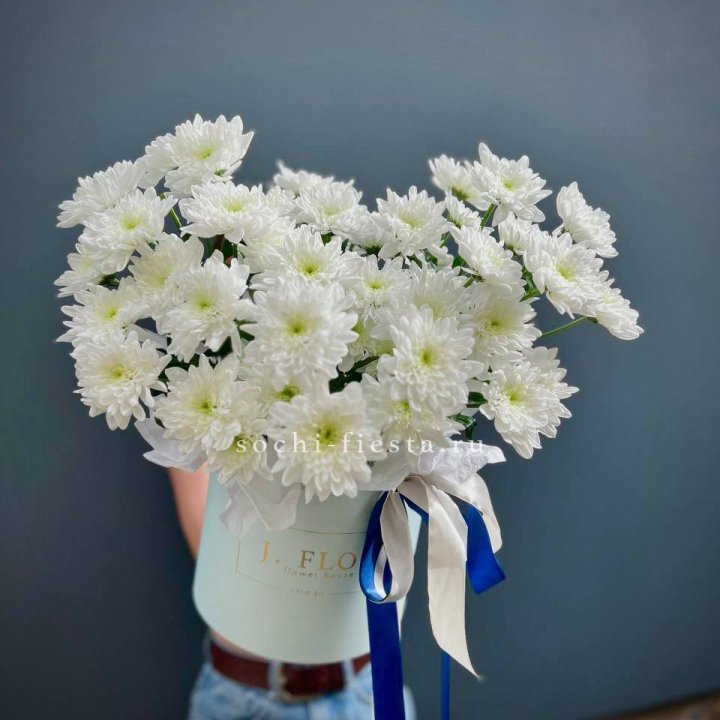 Коробка с хризантемами №3 в Рыбинске