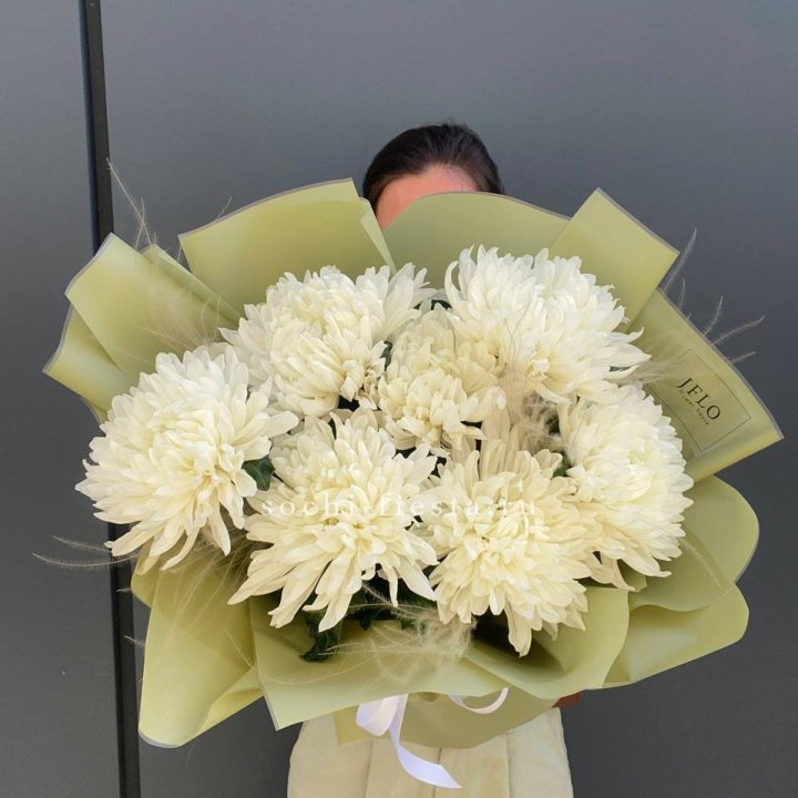 Букет одноголовых хризантем  в Рыбинске