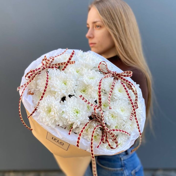 Букет "Хризантемы с любовью" в Рыбинске