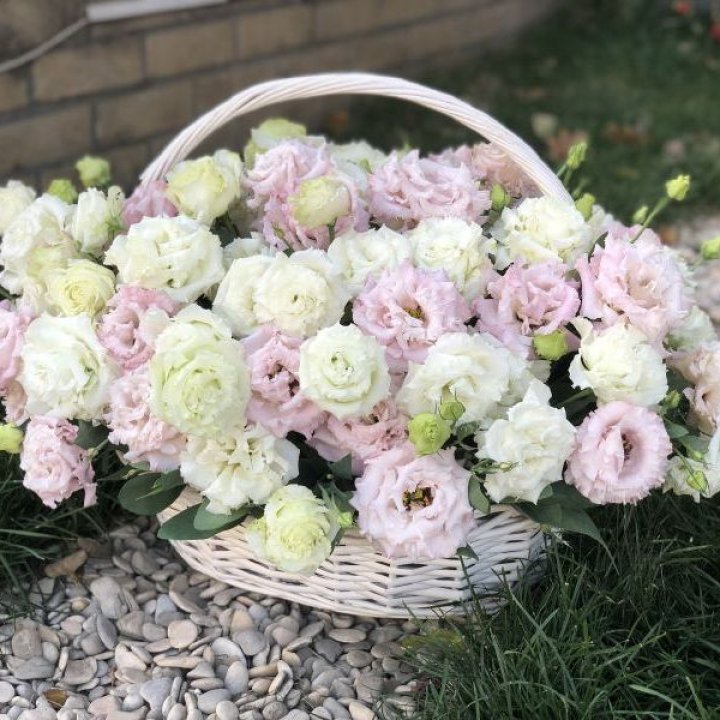 Корзина с эустомой в Рыбинске