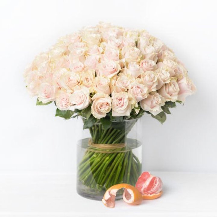 101 кремовая роза в Рыбинске