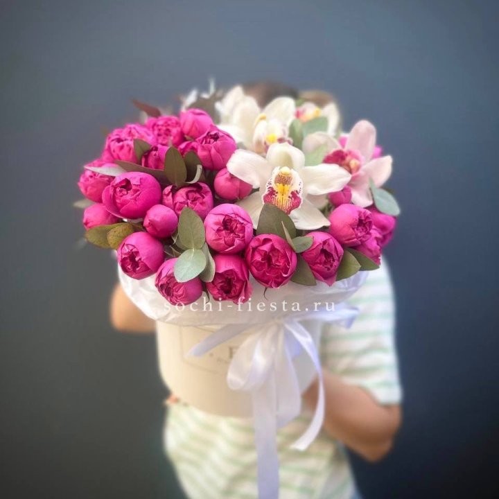 Бокс дуо мисти и орхидеи в Рыбинске