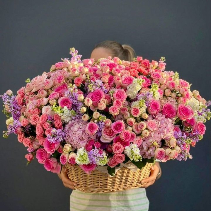 Цветочная корзина гигант №5 в Рыбинске