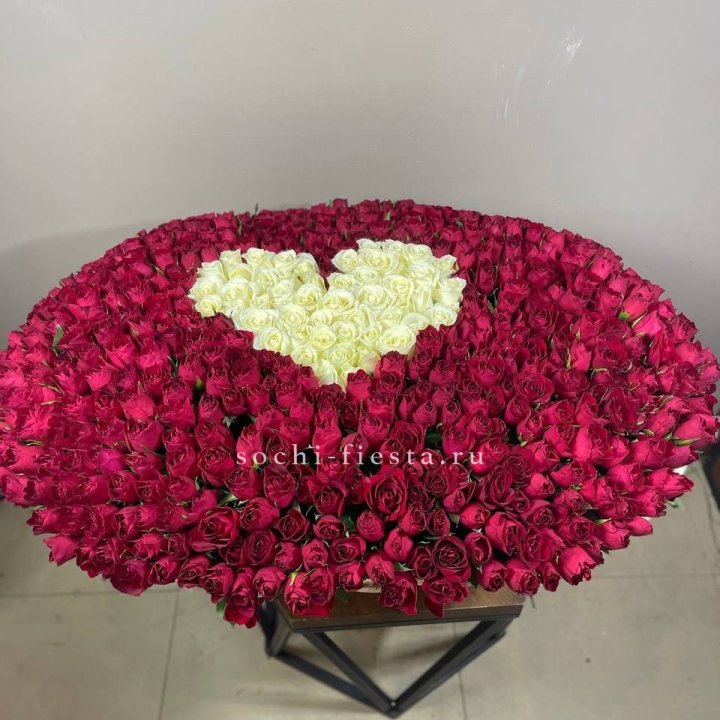 501 роза в корзине в Рыбинске