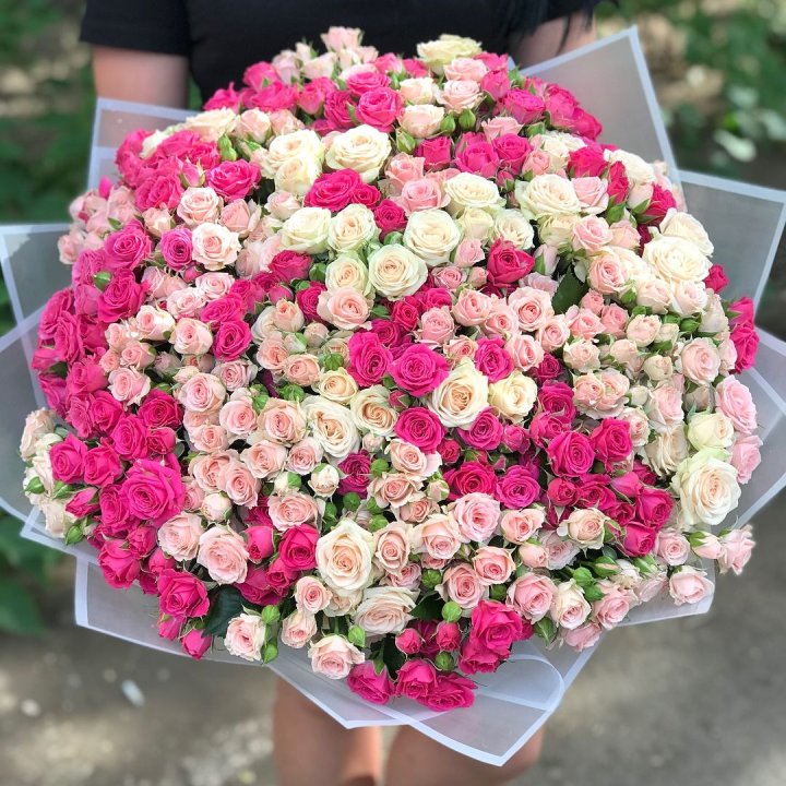 101 кустовая роза в Рыбинске