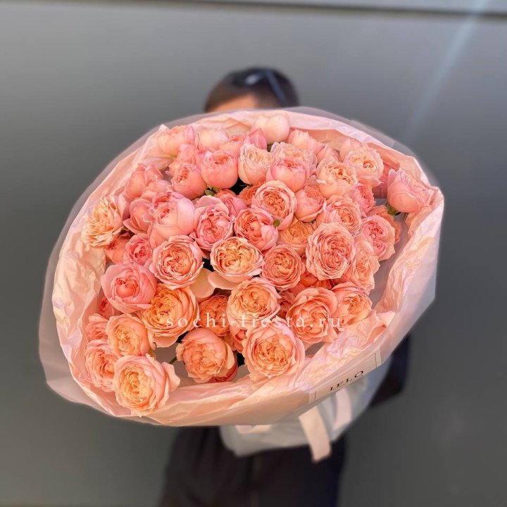 Букет из 21 пионовидной розы Джульетта в Рыбинске