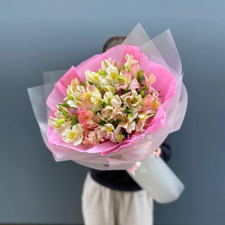 букет альстромерий "Черри" в Рыбинске