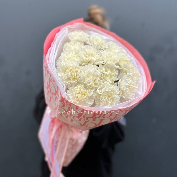 Белые диантусы №2 в Рыбинске