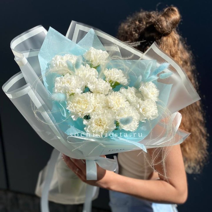 Воздушный букет из диантусов  в Рыбинске