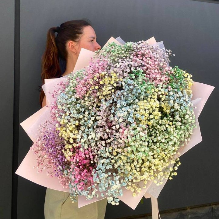 Пышный букет из гипсофил  в Рыбинске