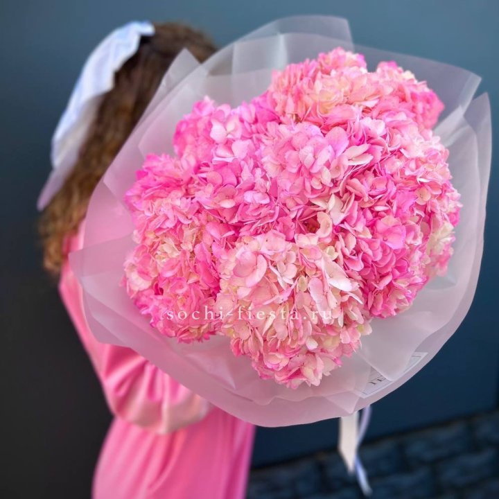 7 ярко розовых гортензий в Рыбинске