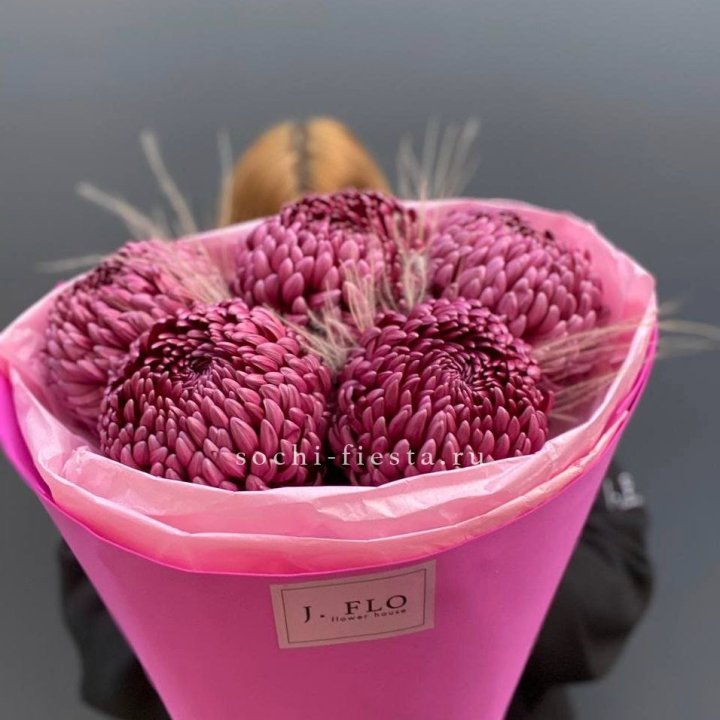 Хризантемы  Бигуди с стифой в Рыбинске