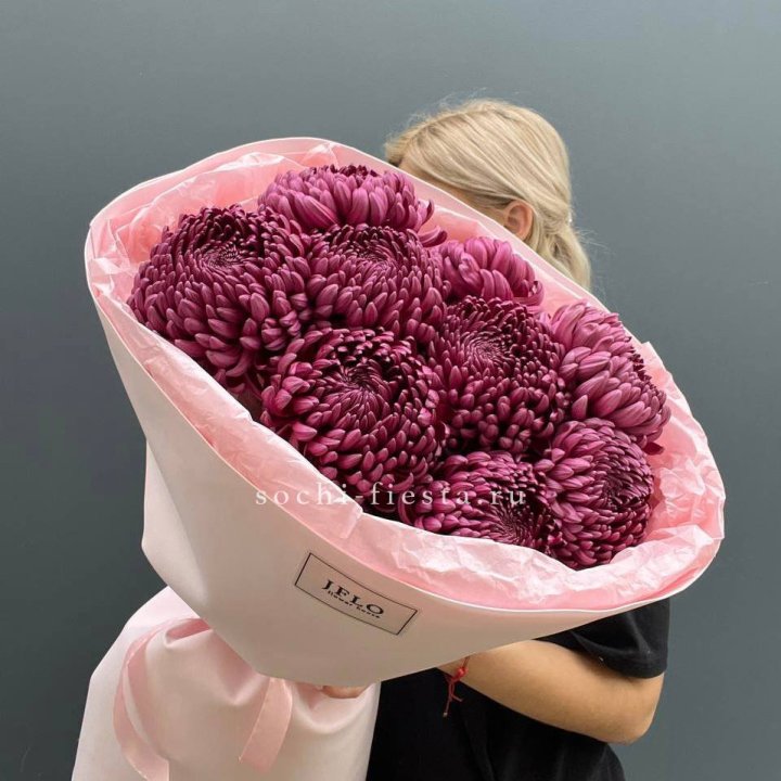 9 хризантем бигуди в Рыбинске