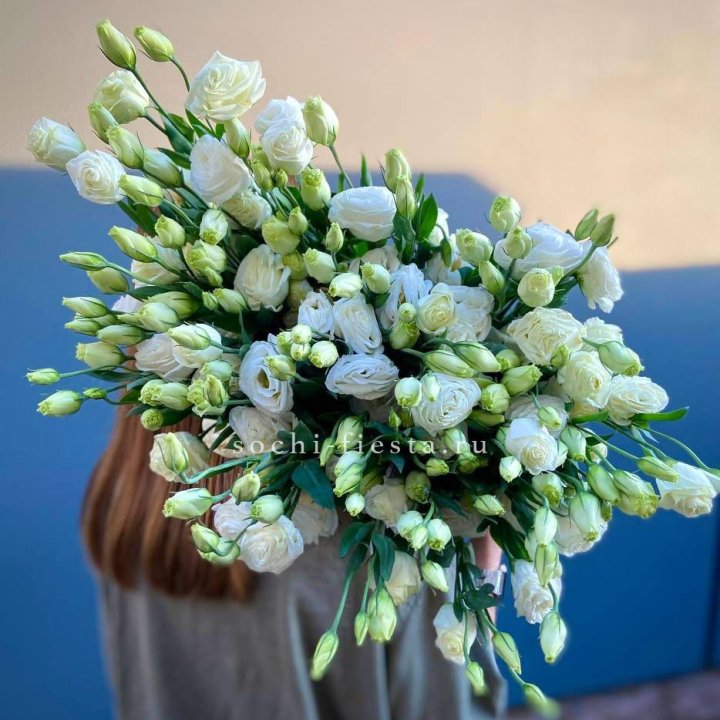 Охапка эустомы в Рыбинске