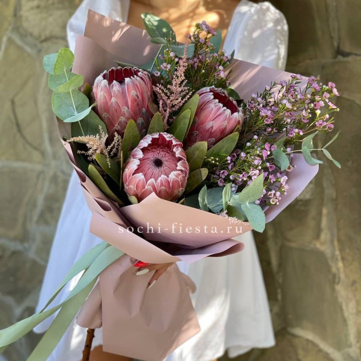 Букет из протеи "Клеопатра"  в Рыбинске