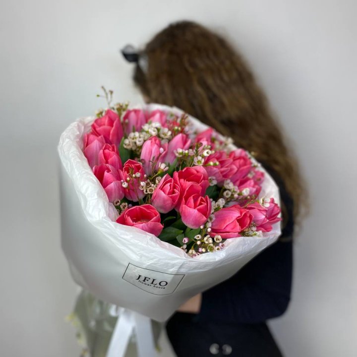 Дуо тюльпаны с хамелациумом в Рыбинске