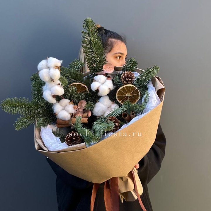 Зимний букет с нобилисом в Рыбинске