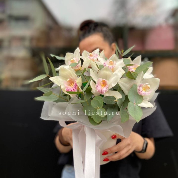 Бокс с орхидеями в Рыбинске