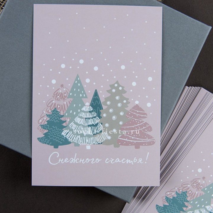 Открытка к букету "Снежного счастья" в Рыбинске