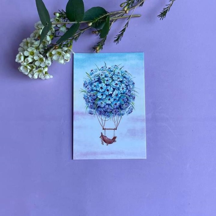 Открытка к букету "Флоростат" в Рыбинске